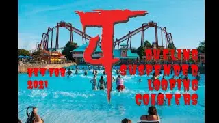 T4 DUELING SUSPENDED LOOPING COASTERS, NEW AT KENTUCKY KINGDOM IN 2021 (Parody)