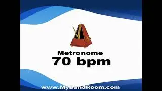 Metronome 70 bpm  - 5 minutes - Just a click