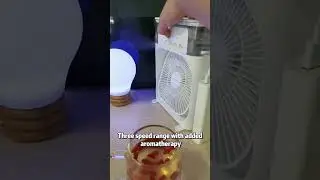 3 in 1 Air Humidifier Cooling USB Fan Fast Cooling, Colorful Lights, and Energy Saving
