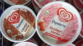 Drama beli es krim Walls rasa strawberry di Indomaret ⁉️ l like strawberry ice cream #icecream #nice
