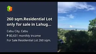 260 sqm.Residential Lot only for sale in Lahug Cebu city, Philippines