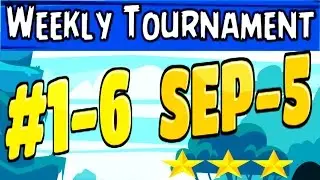 Angry Birds Friends-Weekly Tournament Sep 5 All Levels {1 To 6} High Score Strategy