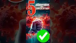 5 ALIMENTOS para SUBIR LAS DEFENSAS - Fortalece tu sistema inmunol&oacute;gico🍊 #salud #saludable #short
