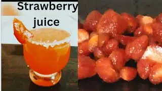 Strawberry Refreshing Juice/Pink Lemonade for Iftar@juice By Desi Dastrkhaun