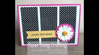 See how to make a Daisy Punch card with quilled flower centre