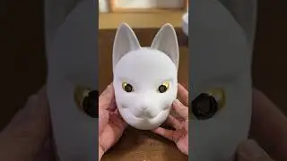 【Fox mask making】#foxmask #shorts #japanesemask #wooden