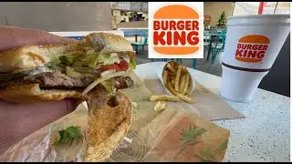 Burger King Eating World Famous Whopper POV ASMR French Fries Orange Fanta Mukbang