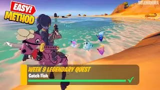 Easy Method to Complete 'Catch Fish' | Fortnite Week 9 Legendary Quest
