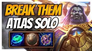BREAKING THEIR BONES WITH THIS ATLAS SOLO BUILD! - Smite Atlas  solo