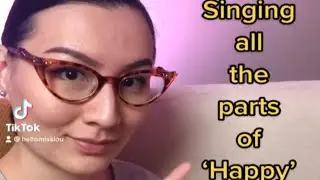 Singing all the parts of &lsquo;Happy&rsquo; | Making-of | TikTok