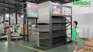integrated supermarket display shelf，whatsapp:8613962299786