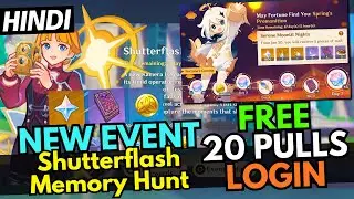 [Hindi] Genshin ShutterFlash Memory Hunt Event Guide | FREE 20 Pulls & More Primogems..