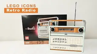 LEGO Icons Retro Radio 10334 – Unboxing & Speed Build | Brickpie