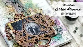 Colorful Steampunk Art Journal with Magicals