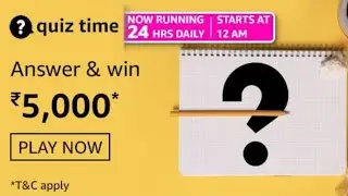 Amazon Quiz Answers Today | Win 5000 Amazon Pay Balance | 15 May 2021