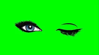 आँख मारना, Wink green screen background copyright free