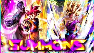 Призыв персонажей LF Tag Goku/Hit и LF Super Saiyan 2 Gohan | Dragon Ball Legends
