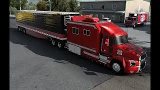 Mack Anthem Legacy W/ Jon Ruda Reefer Trailer (ATS Mods)