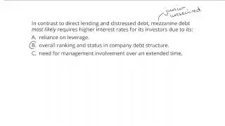 2025 CFA Level 1 Schwese CFAI Question Review Video -Investments in Private Capital  Equity and Debt
