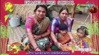 Ekashila Digi School Shivanagar Warangal Pre Sankranthi Celebrations
