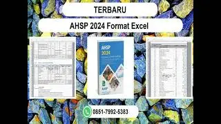 TERBARU, WA 0851-7992-5383 Jual AHSP 2024 Format Excel  Raja Ampat