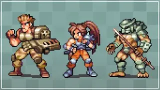 Pixel Art Game Charaters - Alien vs Predator