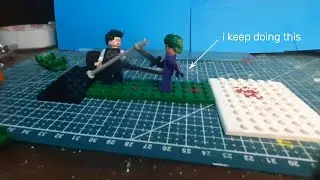 LEGO fight scene