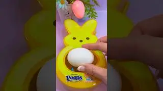 🐰DIY Easter eggs with the new PEEPS Bunny EggMazing decorator 🥙 #diy #peeps #easteregg