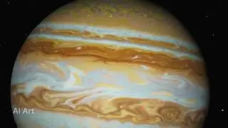 AI-Generated Venus&rsquo; Atmosphere From Above⚡🌫️ | Swirling Sulfur Clouds & Distant Lightning in Visual