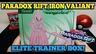 Elite Trainer Box PARADOX RIFT Break! IRON VALIANT! Pok&eacute;mon  karty! Unboxing!