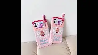 Fashion Cool Style Cigarette Pink Case for iPhone 13 Pro Soft Silicone Rubber Shockproof Cover