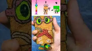 I Drew a Sprunki NUMBERBLOCKS phase 4 Reverse ⏮️ play #sprunki #shorts