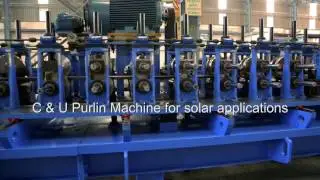 Линия профилирования профилей Samco Purlin для солнечных профилей
