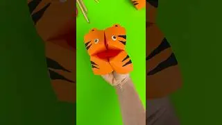 Paper Tiger Craft & Balloon Pop Challenge! 🐯🎈 Creative DIY Fun! #DIYKids #CraftChallenge