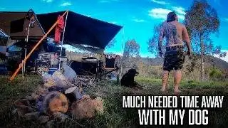 Solo Camping Next To A Lake With My Dog In Victoria, Australia