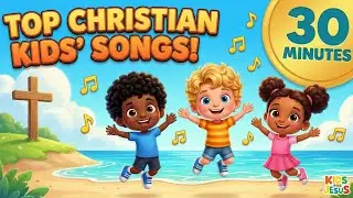 30 Minutes of Christian Songs for Kids | Joyful Bible Songs | Joy Joy Joy & This Little Light & more