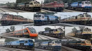 New Year Special 34 in 1Hi-SPEED TRAINS on SBC / UBL / MAQJ Line DIESEL & ELECTRIC 100+kmph PART -25