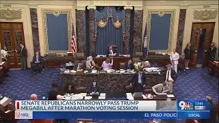 Senate passes Trump tax bill after turbulent session