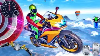 GT Bike Mega Ramp Stunt Racing Simulator 3D - Extreme Motocross Dirt Bike Racer - Android GamePlay