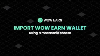 How To Import Your Web3 Wallet To WOW Wallet