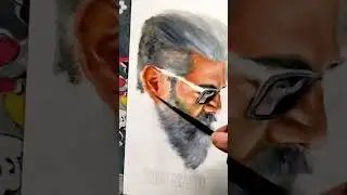 thala Ajith painting | #thunivu #chillachilla #thalaajith