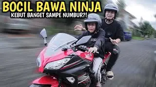 TEACH A KID TO DRIVE A NINJA 250 MOTORCYCLE REALLY FAST