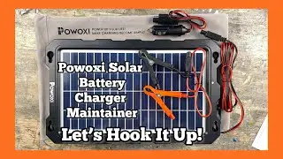 Powoxi Solar Battery Charger Set Up And Review