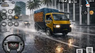 Rainy High Speed Truck 🚛 Simulator 😱 | Chicken Delivery Service Through Cargo Trucks