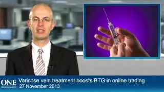 Varicose vein treatment boosts BTG in online trading
