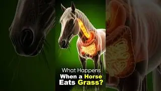 What Really Happens Inside a Horse When It Eats Grass? | 3D Medical Visualization