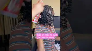 Easy tip on how to curl your braid #braids #tutorial #shorts