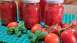 Pomodori pelati fatti in casa,alla Siciliana🍅*/