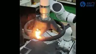 Han's Robot Application - Marking of auto steering wheel | amazing technology | #trendingtechnology