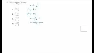 Algebraic Fractions and Formulae/Q9